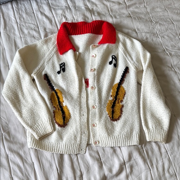 American Vintage Sweaters - Beautiful Music and Dancers vintage knit Cardigan